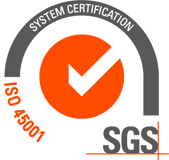 SGS ISO 45001:2018 系統認證標誌