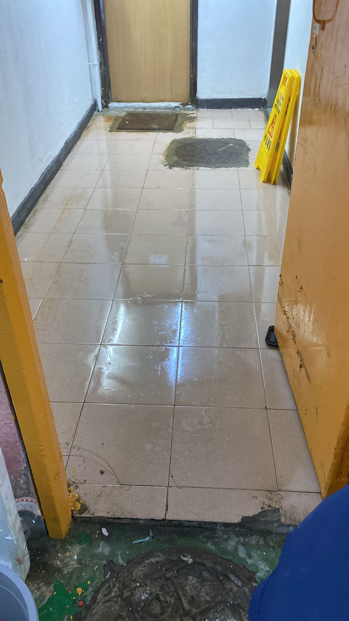 水泥清潔後